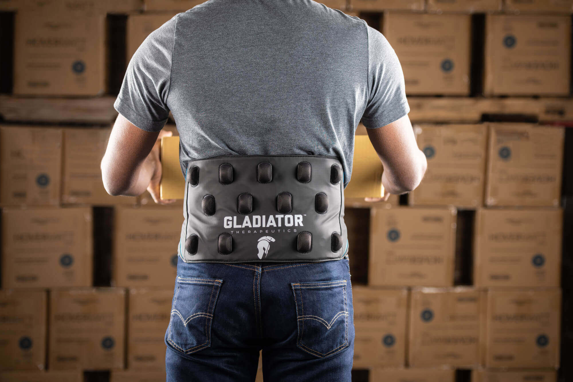 Gladiator Therapeutics ryggstøtte - avansert terapi for smertelindring og rehabilitering